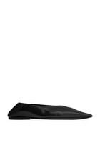 Nour Flat Leather Slippers